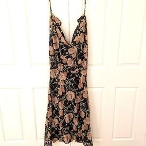 COPY - LIYA CYNAMONE slip sheet cover up dress floral 0